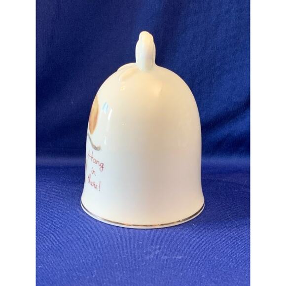 Design Collection Cloverleaf Lane Porcelain Bell Squirrel Hang In There Baby - Picture 2 of 5